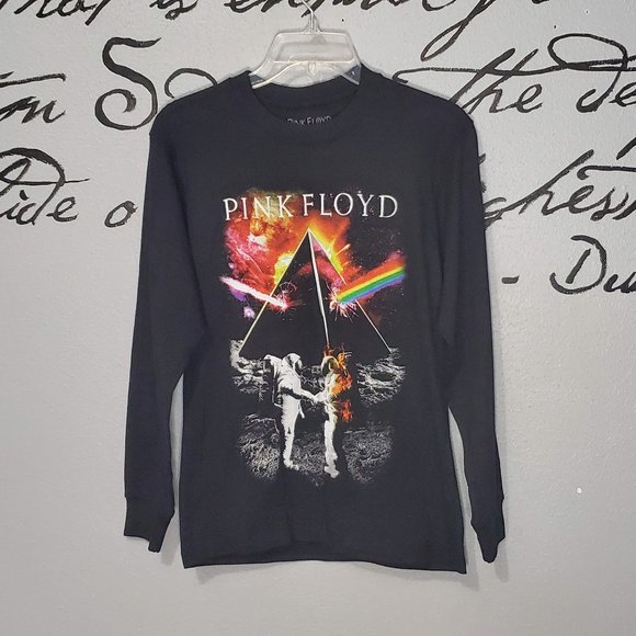 Pink Floyd Dark Side of the Moon Astronaut T-Shirt Long Sleeve T-Shirt, S - Picture 1 of 4